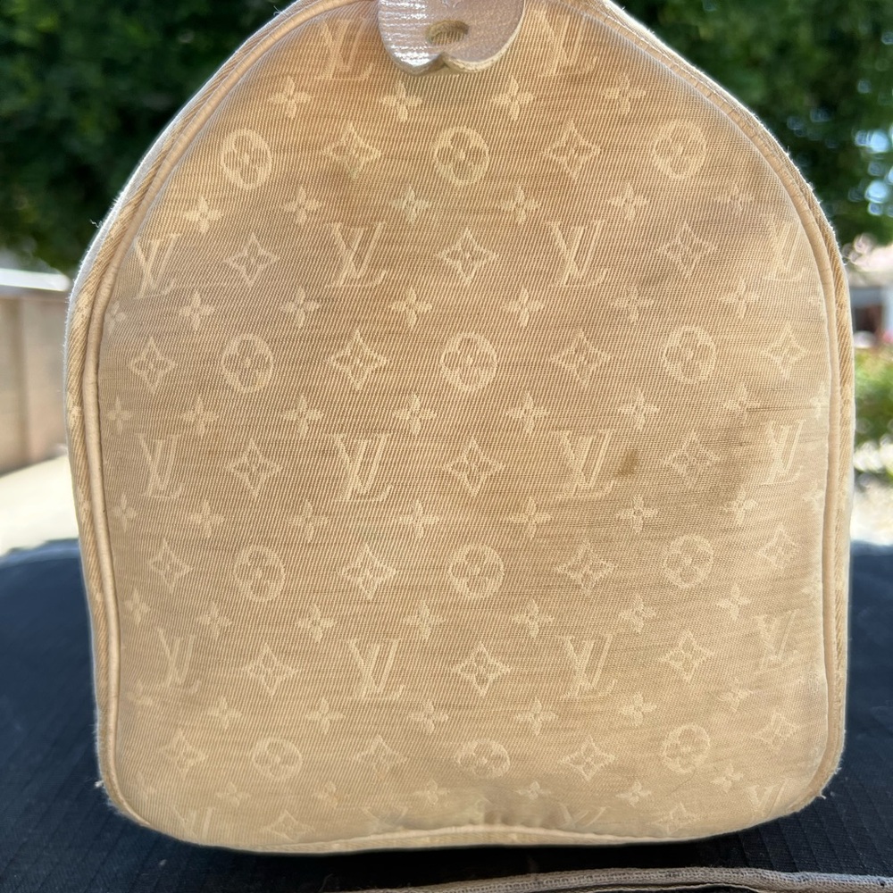 🤍 Louis Vuitton Monogram Mini Lin Speedy 30 in Dune - Picture 14 of 15